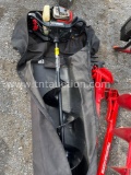 Ice fishing augers and heater