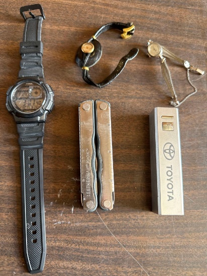 Watches and Leatherman