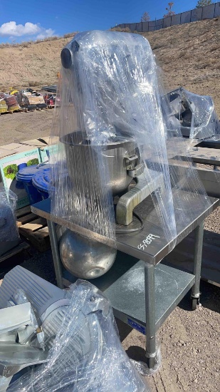 Hobart Mixer and Cart