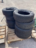 Taxable 8- 225/60 R16 Tires 4 Studded Used