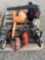 Pallet w/ saws and blower
