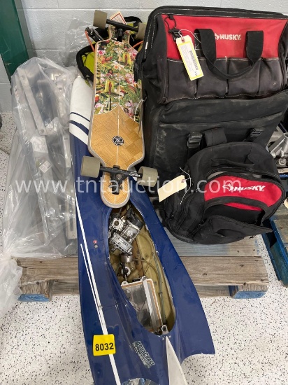 Pallet w/ police evidence