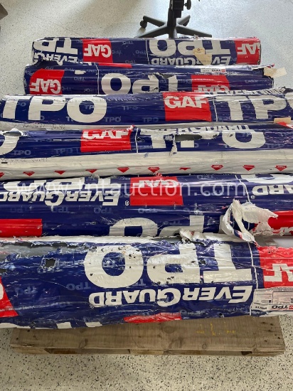 GAF Evergaurd TPO roof membrane - 6 rolls