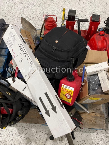 Pallet w/ police evidence