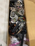 Box w/ watches and jewelry