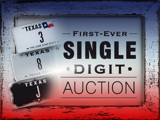 My Plates First Single Digit Auction