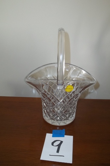 Galway Irish Crystal Handled Basket