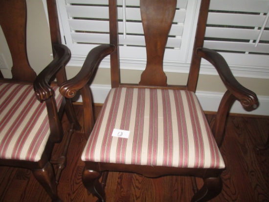 Pair Of Ethan Allen Classic Manor Arm Chairs