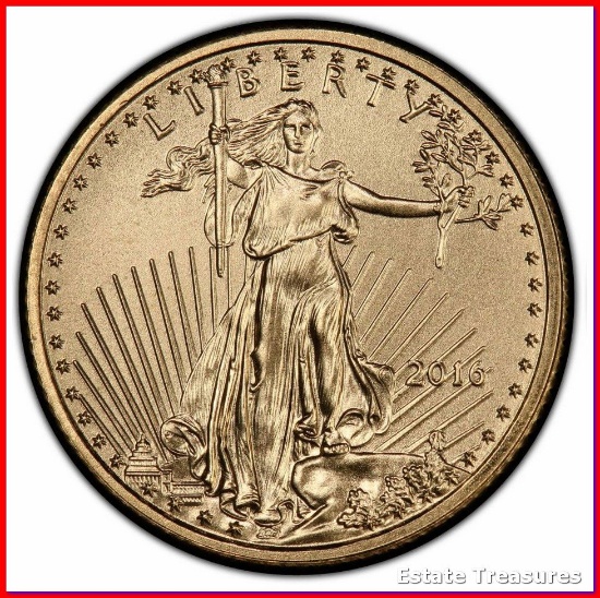 2016 Gold Eagle 30th Anniversary $10 Dollar Coin