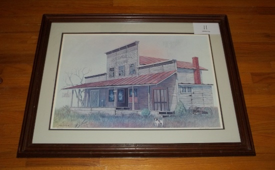 Lawrence Crowell Signed Framed Print.
