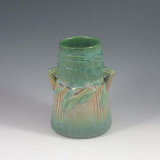 Roseville Green Laurel Vase - Mint w/ Label