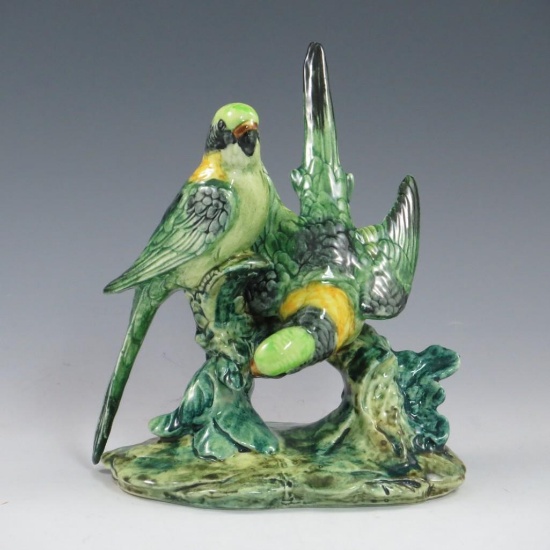 Stangl Double Green Parakeets #3582 - Mint