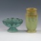 Roseville Carnelian Drip Vases (2)