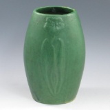 Matte Green Pottery Vase
