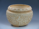 Pottery Jardiniere w/ Insert