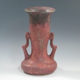 Roseville Carnelian II Handled Vase - Mint