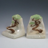 Roseville Ming Tree Bookends - Excellent