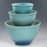 Roseville Utility Ware Mixing Bowls (3) - Excellen