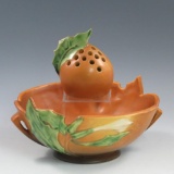 Roseville Thornapple Bowl & Flower Frog