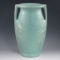 McCoy Pottery Turquoise Handled Vase