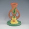 Roseville Peony Candleholder - Mint