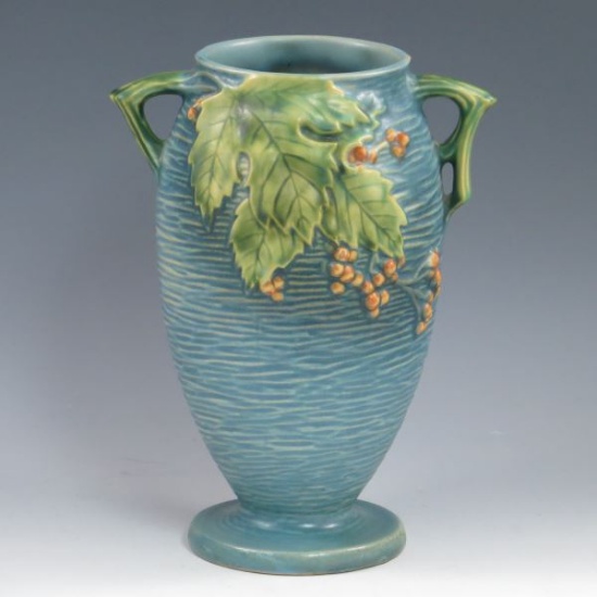 Roseville Bushberry Handled Vase - Excellent