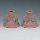 Roseville Pair Tuscany Candleholder