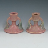 Roseville Pair Tuscany Candleholder