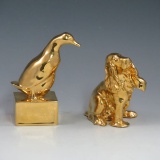 Rookwood Golden Paperweights (2)