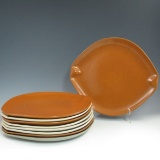 Roseville Raymor Large Plates (9)