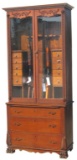 OAK GUN CABINET, CIRCA 1910,