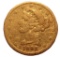 U.S. $5.00 LIBERTY HEAD GOLD COIN 1893