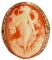 VICTORIAN CARVED SHELL CAMEO NECKLACE/PIN