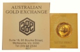 AUSTRALIAN $15.00 GOLD COIN