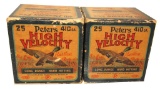 AMMO - .410 PETERS - 2 COLLECTOR BOXES, 25 ROUNDS EACH