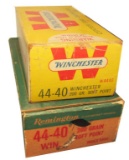 AMMO - .44-40 - 2 BOXES, 50 ROUNDS EACH