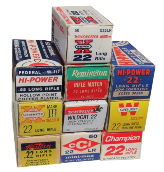 COLLECTOR AMMO - .22 LR VARIOUS MANUFACTURES