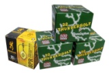 AMMO - REMINGTON .22 LR (3) 500-ROUND BOXES + BROWNING .22 LR (1) BOX 400-ROUNDS