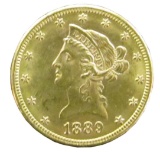 US $10 1889S LIBERTY HEAD GOLD COIN