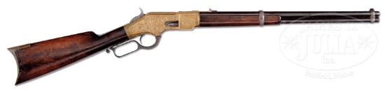 EXTRAORDINARILY RARE L.D. NIMSCHKE ENGRAVED WINCHESTER MODEL 1866 DELUXE