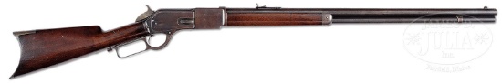 EXTREMELY RARE WINCHESTER MODEL 1876 OPEN TOP RIFLE WITH