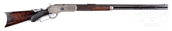 SCARCE WINCHESTER MODEL 1876 DELUXE LEVER ACTION RIFLE.