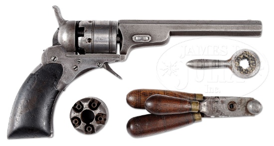 COLT PATERSON #1 BABY PERCUSSION REVOLVER WITH 4" BARREL