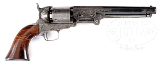 OUTSTANDING RARE EARLY EXHIBITION QUALITY ENGRAVED COLT MODEL 1851