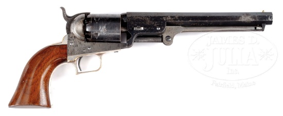 VERY RARE EARLY COLT 2ND MODEL SQUAREBACK 1851 NAVY