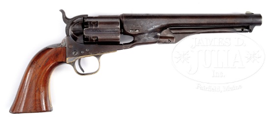 FINE COLT MODEL 1860 FLUTED ARMY PERCUSSION REVOLVER.