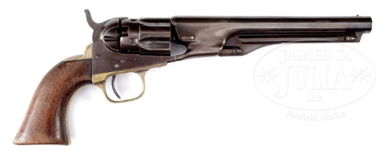 RARE 2-DIGIT 6-1/2" COLT MODEL 1862 POLICE PERCUSSION REVOLVER.