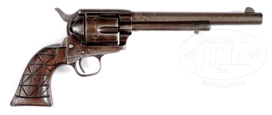 SCARCE CUSTER RANGE COLT CAVALRY SINGLE ACTION ARMY REVOLVER
