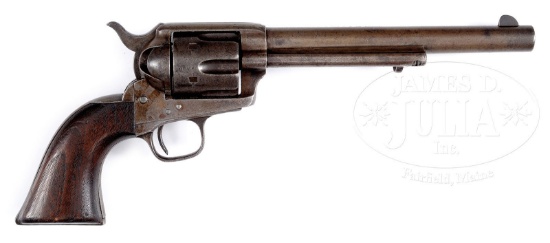 SCARCE CUSTER RANGE COLT CAVALRY SINGLE ACTION ARMY REVOLVER