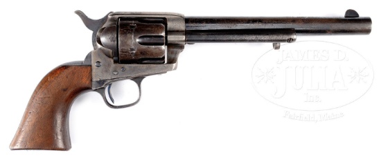 SCARCE CASEY INSPECTED COLT CAVALRY SINGLE ACTION ARMY REVOLVER.